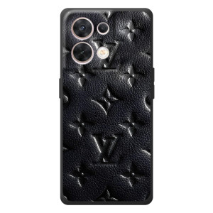 Текстурный Чехол Louis Vuitton для ОПО Reno 8 5G – Черный ЛВ