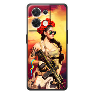 ЗСУ Чехлы (TPU) для OPPO Reno 8 5G (Женщина солдат)