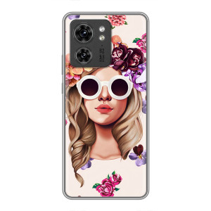 Чехол с картинкой Модные Девчонки OPPO Reno 8 Pro 5G (Девушка в очках)
