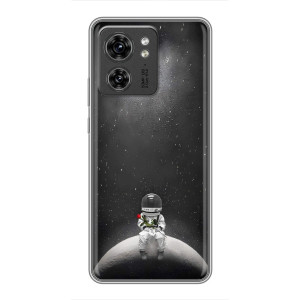 Силіконовый Чохол з принтом "Космонавти" на OPPO Reno 8 Pro 5G – Космонавт романтик