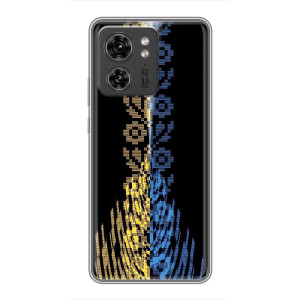Силиконовый Чехол на OPPO Reno 8 Pro 5G (Патриотическая вышиванка)