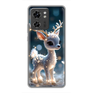 Яркий чехол для OPPO Reno 8 Pro 5G с Зимними Оленятами