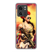 ЗСУ Чохли (TPU) для OPPO Reno 8 Pro 5G (Жінка солдат)