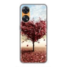 Чехлы для любимой на Оппо Рено 8Т (VPrint) (Дерево сердце)