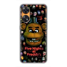 Чехлы Пять ночей с Фредди для Оппо Рено 8Т (Freddy)