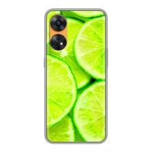 Чехлы с Фруктами для Oppo Reno 8T (VPrint) (Лайм)