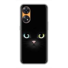 Чехол на тематику: Коты для Oppo Reno 8T – Черный Котик