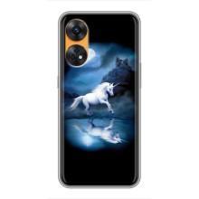 Чехол для Оппо Рено 8Т - (Единорожки - Новинки) (AlphaPrint) (Единорог)