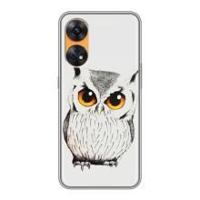 Чехол с птицами на Oppo Reno 8T (VPrint) (Милая Сова)