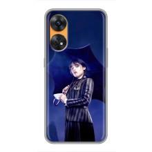 Чохли Венсдей на Oppo Reno 8T Уенсдей (AlphaPrint) (Венздей з парасолькою)