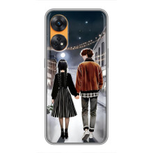 Чохол з дизайном Венздей 2 на Oppo Reno 8T – Венздей і Тайлер