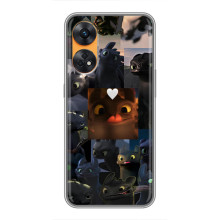 Чехол как приручить дракона на Oppo Reno 8T – Дракон коллаж