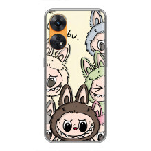 Чехол с Лабубу на Oppo Reno 8T – Коллаж Лабубу
