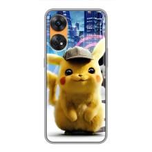 Чехол с Пикачу на Oppo Reno 8T – Пикачу в городе