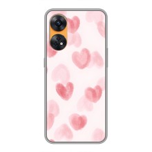Чехол с розовым рисунком для Oppo Reno 8T