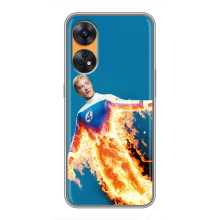 Чохол з принтом Фантастична четвірка для Oppo Reno 8T – Людина-факел