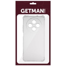 TPU чохол GETMAN Ease logo посилені кути Full Camera для Oppo Reno 12 F 4G/5G – Прозорий