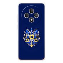 Чехлы для OPPO Reno12 F  Укр. Символика (AlphaPrint) (Цветочный Герб)