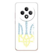 Чехлы для OPPO Reno12 F  Укр. Символика (AlphaPrint) (Герб из букв)