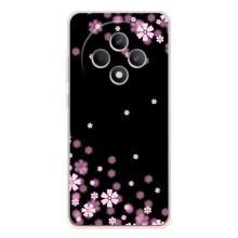 Чехол для Рено 12 Ф - с принтом (Дизайнерские) (AlphaPrint) (Цветочки маленькие)
