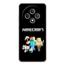 Чохол Майнкрафт на OPPO Reno12 F (AlphaPrint) Minecraft (герої Minecraft)