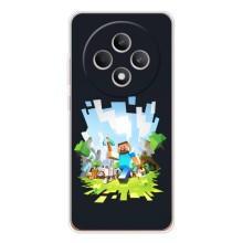 Чохол Майнкрафт на OPPO Reno12 F (AlphaPrint) Minecraft (персонажі Minecraft)