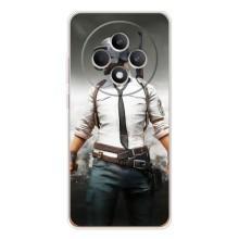 Силиконовый чехол с картинкой "Герой Pubg" на OPPO Reno12 F – Пабг