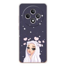 Чохол Стильні дівчата на OPPO Reno12 F (Дівчина та серця)