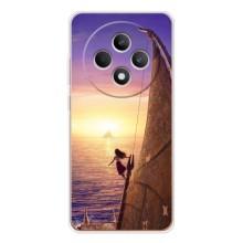 Чехол с мультфильмом Моана OPPO Reno12 F (Моана в море)