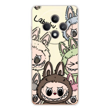 Чехол с Лабубу на OPPO Reno12 F (Коллаж Лабубу)