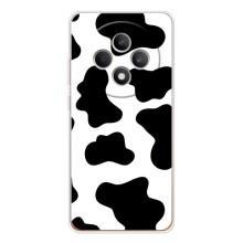 Чехол с принтом коровы на Рено 12 Ф (Черный принт)