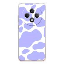 Чехол с принтом коровы на Рено 12 Ф (Фиолетовый принт)