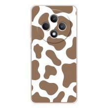 Чехол с принтом коровы на Рено 12 Ф (Коричневый принт)