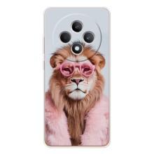 Чехол с принтом стильные животные для Рено 12 Ф (Лев в очках)
