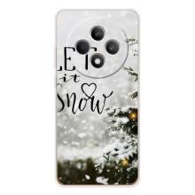 Новогодние, Праздничные Чехлы для OPPO Reno12 F - 2024 год (Let it snow)