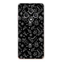 Новогодние, Праздничные Чехлы для OPPO Reno12 F - 2024 год (Новогодний фон)