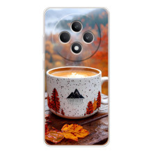 Чехол с уникальным дизайном «Осень с кофе» для OPPO Reno12 F – Кофе на природе