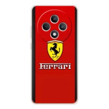 Силіконовий бампер з картинкою машини на OPPO Reno12 F (Ferrari Logo)