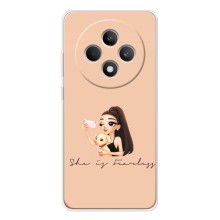 Силіконовый Чохол на OPPO Reno12 F з картинкой Модных девушек (З собакою)