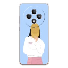 Силіконовый Чохол на OPPO Reno12 F з картинкой Модных девушек (Жовта кепка)