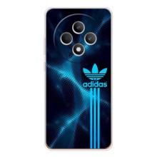 Чехлы Адидас для OPPO Reno12 FS (AlphaPrint) (Синий Адидас)