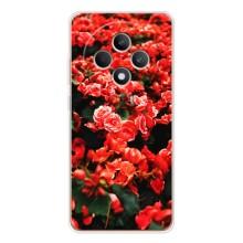Чохли з квітами для OPPO Reno12 FS (VPrint) (Квіти червоні)