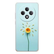 Чохли з квітами для OPPO Reno12 FS (VPrint) (Жовта квітка)