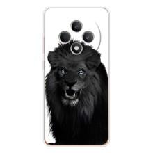 Чохли з картинкою животних OPPO Reno12 FS (Чорний ЛЕВ)