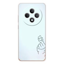 Чохол (Знак сердечка) для OPPO Reno12 FS (Сердечко на блакитному)