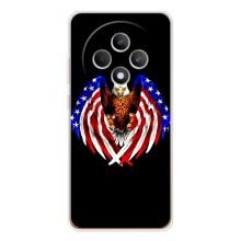 Чехол Флаг USA для OPPO Reno12 FS – Крылья США