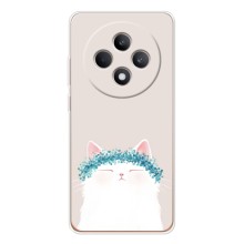 Чохол на тематику: Коти для OPPO Reno12 FS – Білий котик