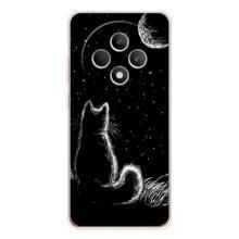 Чохол з принтом для OPPO Reno12 FS (AlphaPrint) Модні коти (Котик і місяць)