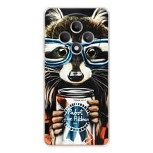 Чохол з принтом для Рено 12 ФС - (Прикольні) (AlphaPrint) (Єнот з банкою)