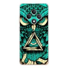 Чехол с птицами на OPPO Reno12 FS (VPrint) – Сова с глазом